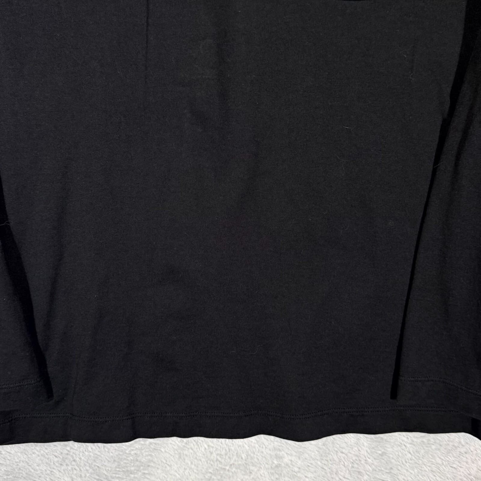 Tommy Bahama Mens Polo Shirt Medium Black Long Sleeve Pima Modal Blend - Thumbnail 6