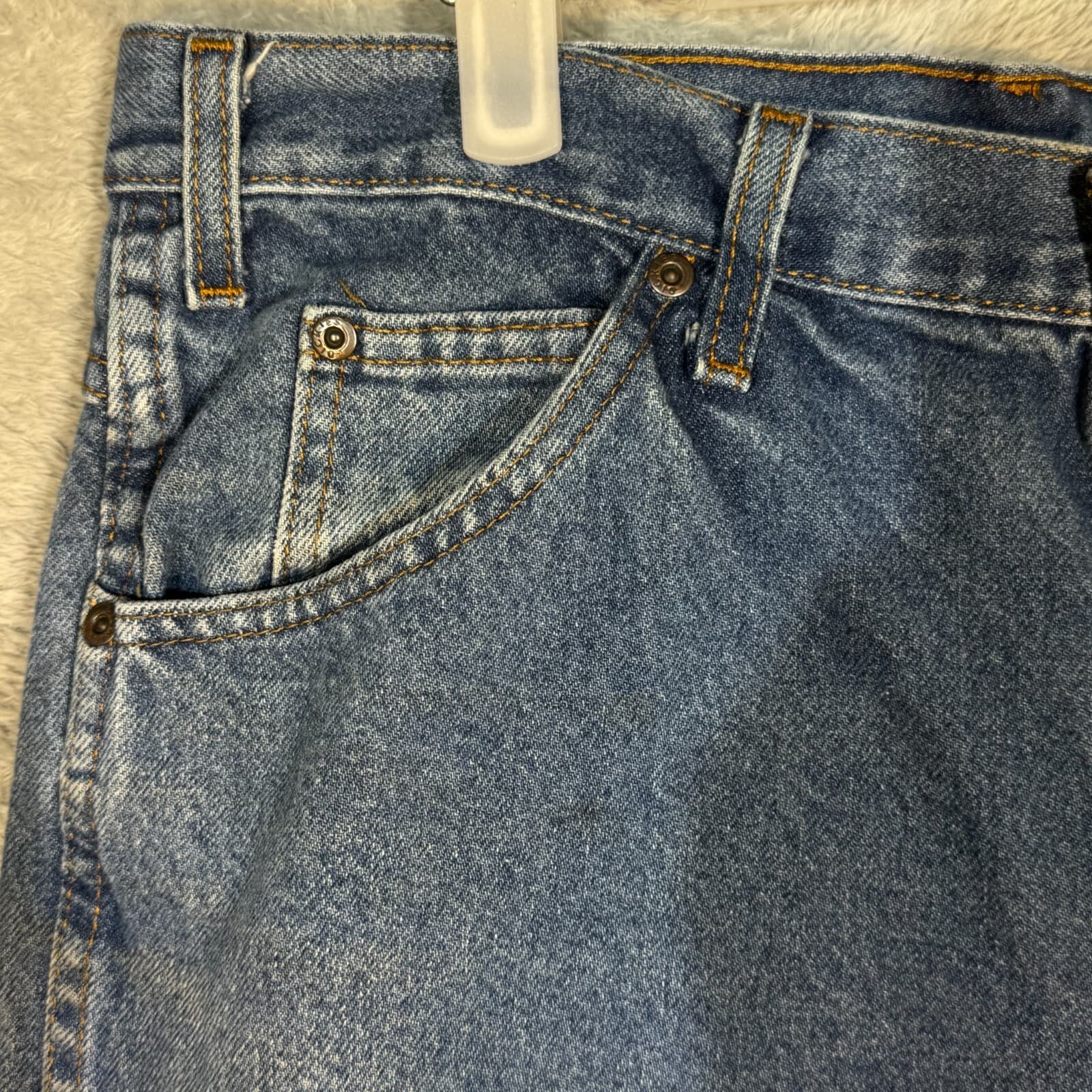 Dickies Carpenter Jeans Mens 34x34 Blue Denim Regular Fit Workwear - Thumbnail 3