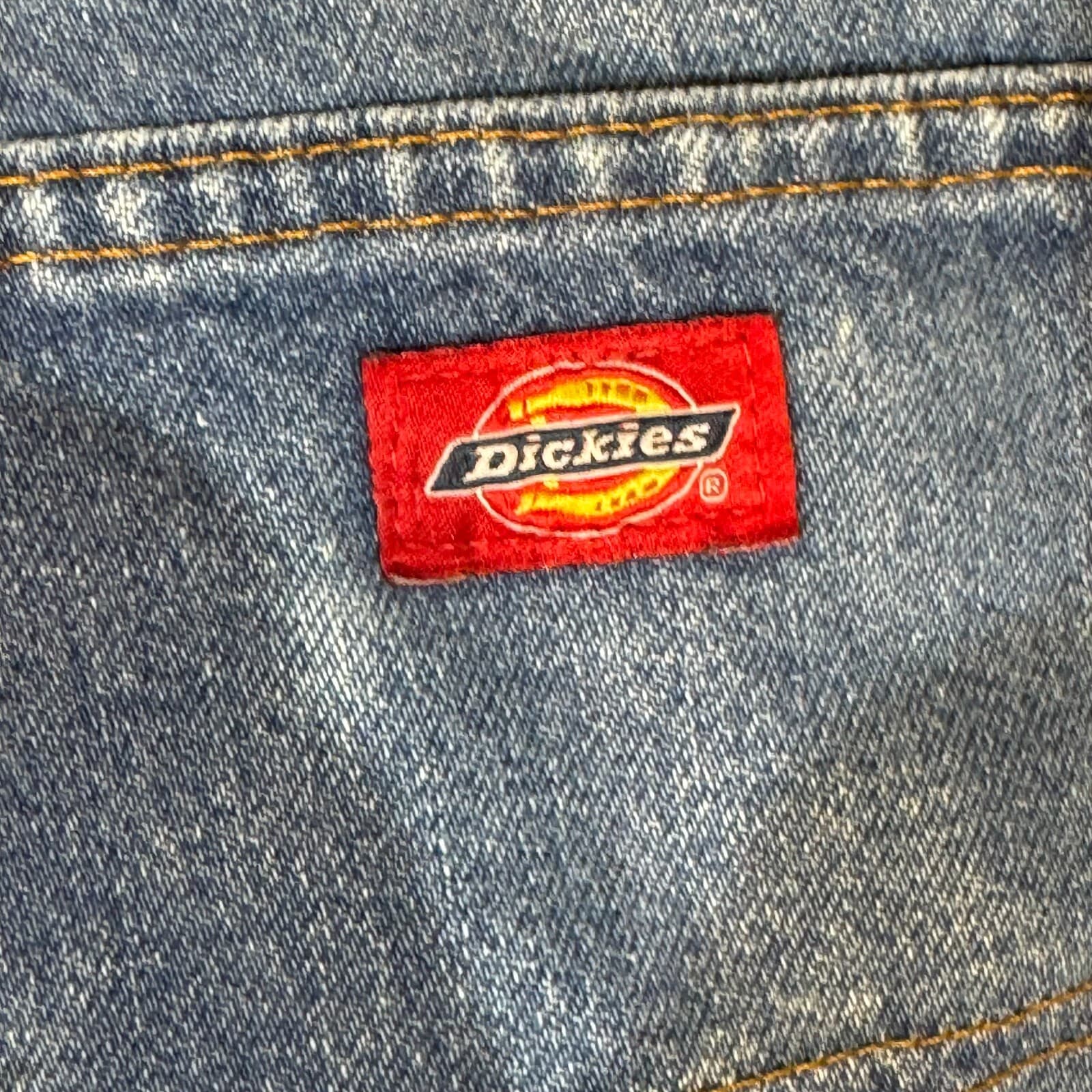 Dickies Carpenter Jeans Mens 34x34 Blue Denim Regular Fit Workwear - Thumbnail 10