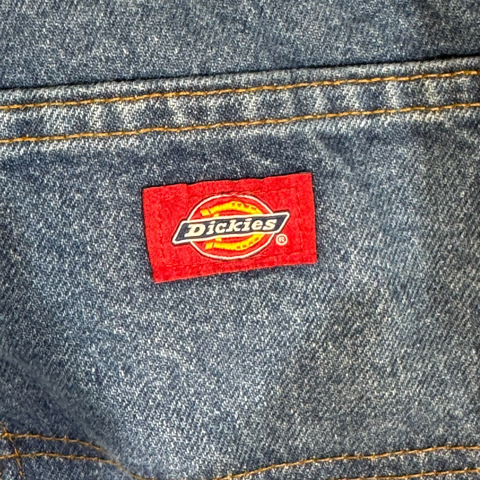 Dickies Jeans Men's 34x32 Blue Denim Regular Fit Straight Leg Work - Thumbnail 10