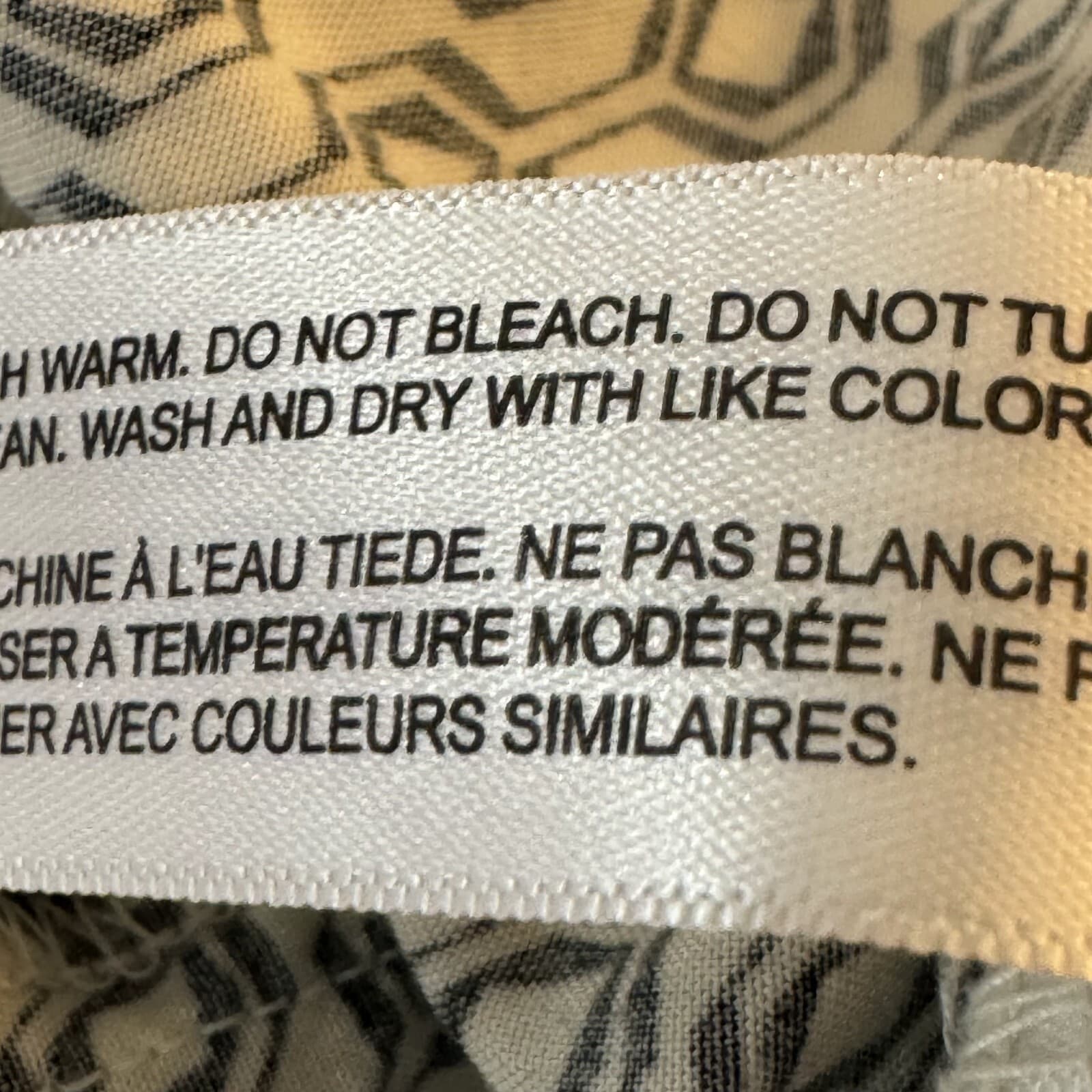 Cactus Man Men’s XL Cream Geometric Print Short-Sleeve Viscose Shirt M505 - Thumbnail 15