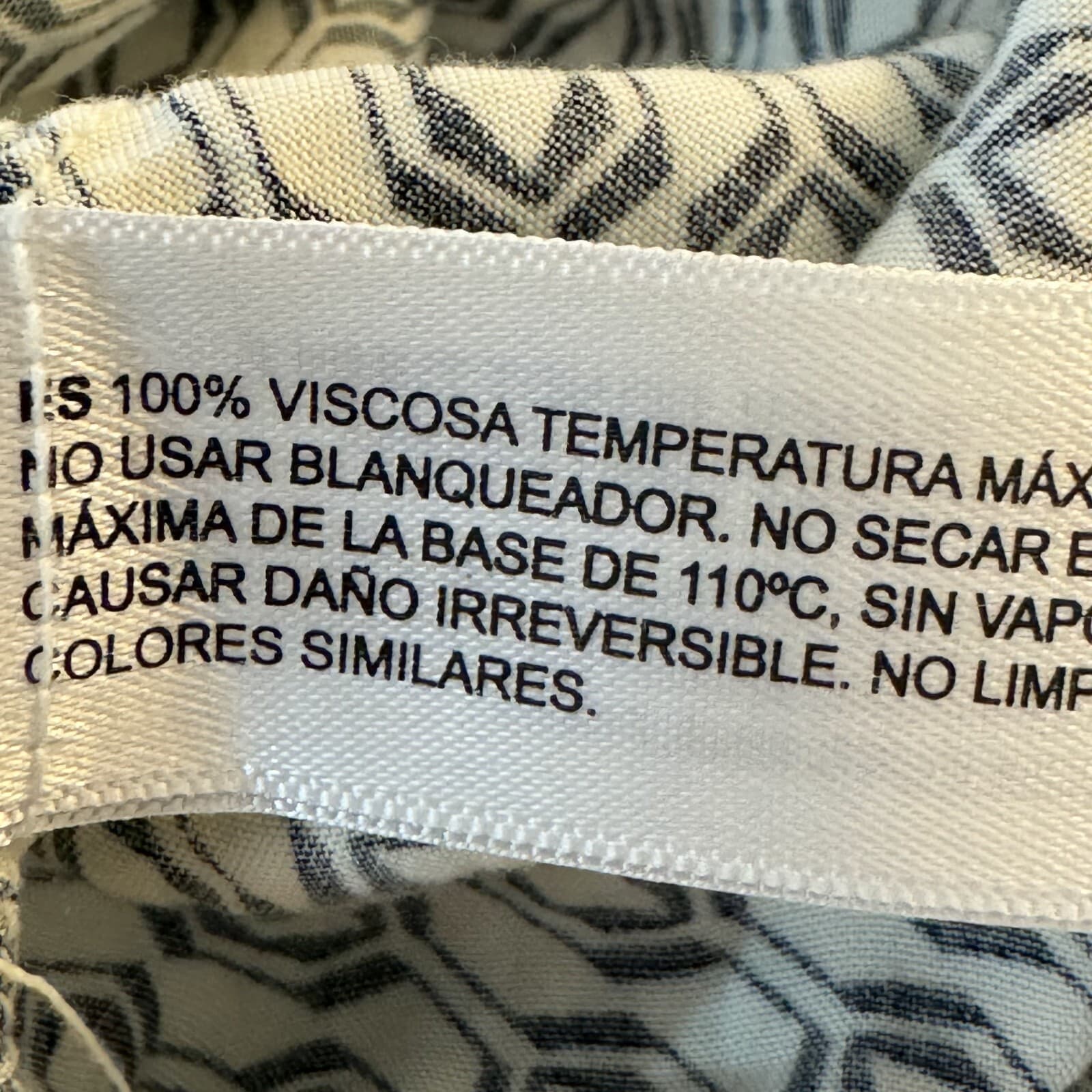 Cactus Man Men’s XL Cream Geometric Print Short-Sleeve Viscose Shirt M505 - Thumbnail 12