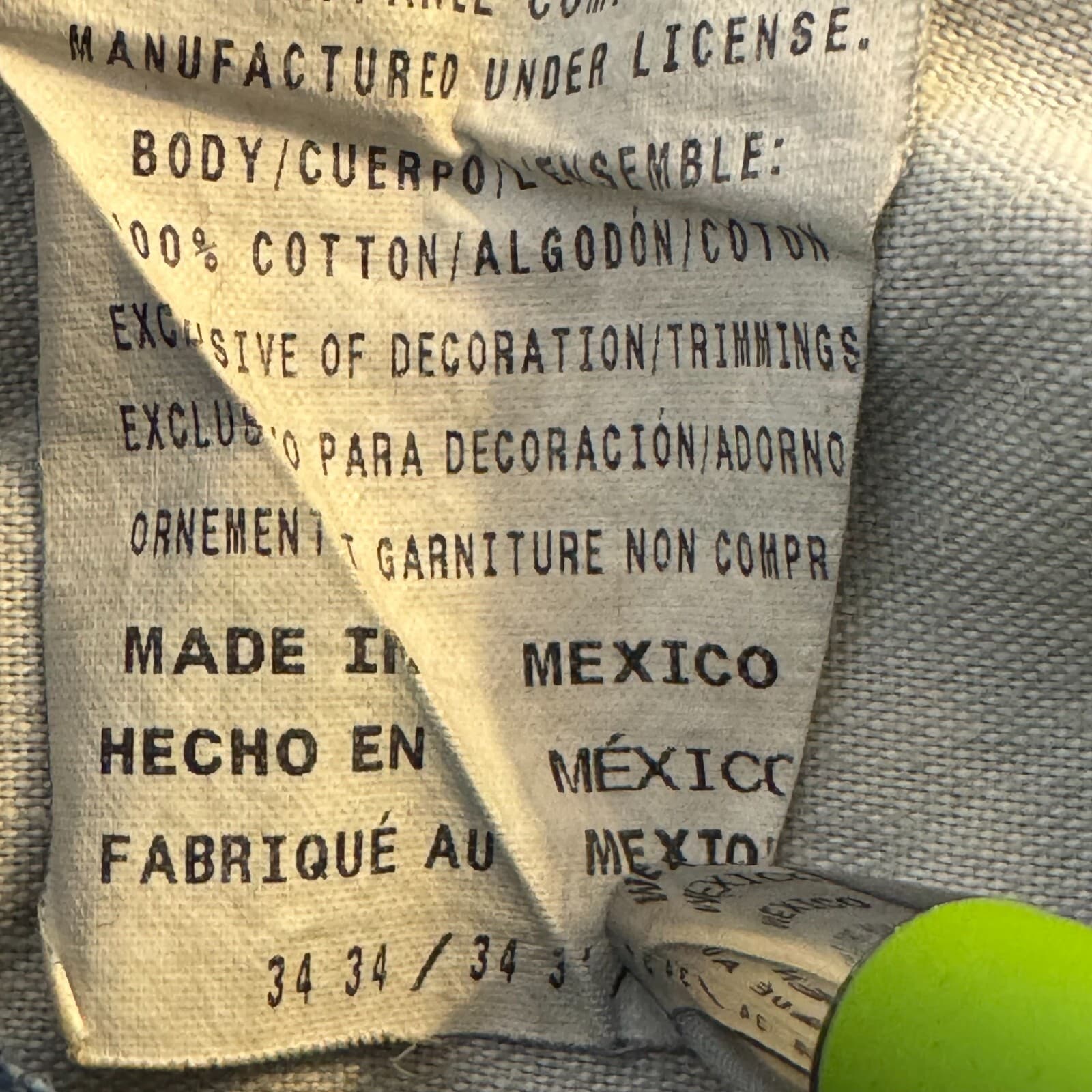 Dickies Carpenter Jeans Mens 34x34 Blue Denim Regular Fit Workwear - Thumbnail 12