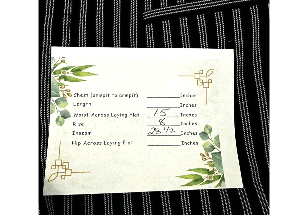 Banana Republic Women's Dress Pants Black Gray Striped Sloan Fit Size 2 W 23 - Thumbnail 8