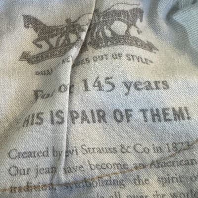 Levis 505 Jeans Mens 34x31 (34x32) Blue Medium Wash Straight Leg Stretch Denim - Thumbnail 10