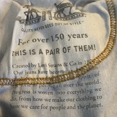 Levis 505 Jeans Mens 36x33 (38x34) Blue Medium Wash Straight Leg Denim Stretch - Thumbnail 10