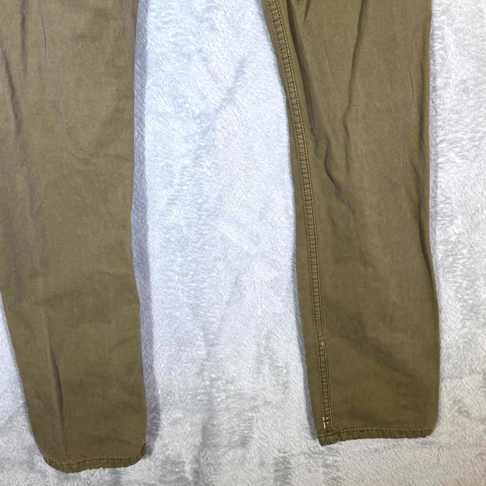 Levis Jeans Mens 32x34 Green Denim Straight Leg 100 Percent Cotton Mid Rise - Thumbnail 8