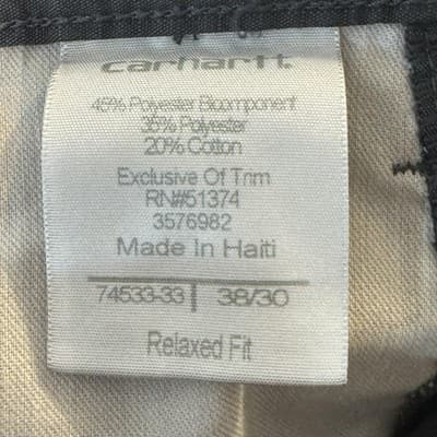 Carhartt Pants Mens 38x30 Gray Relaxed Fit Ripstop Workwear Utility Pockets - Thumbnail 7