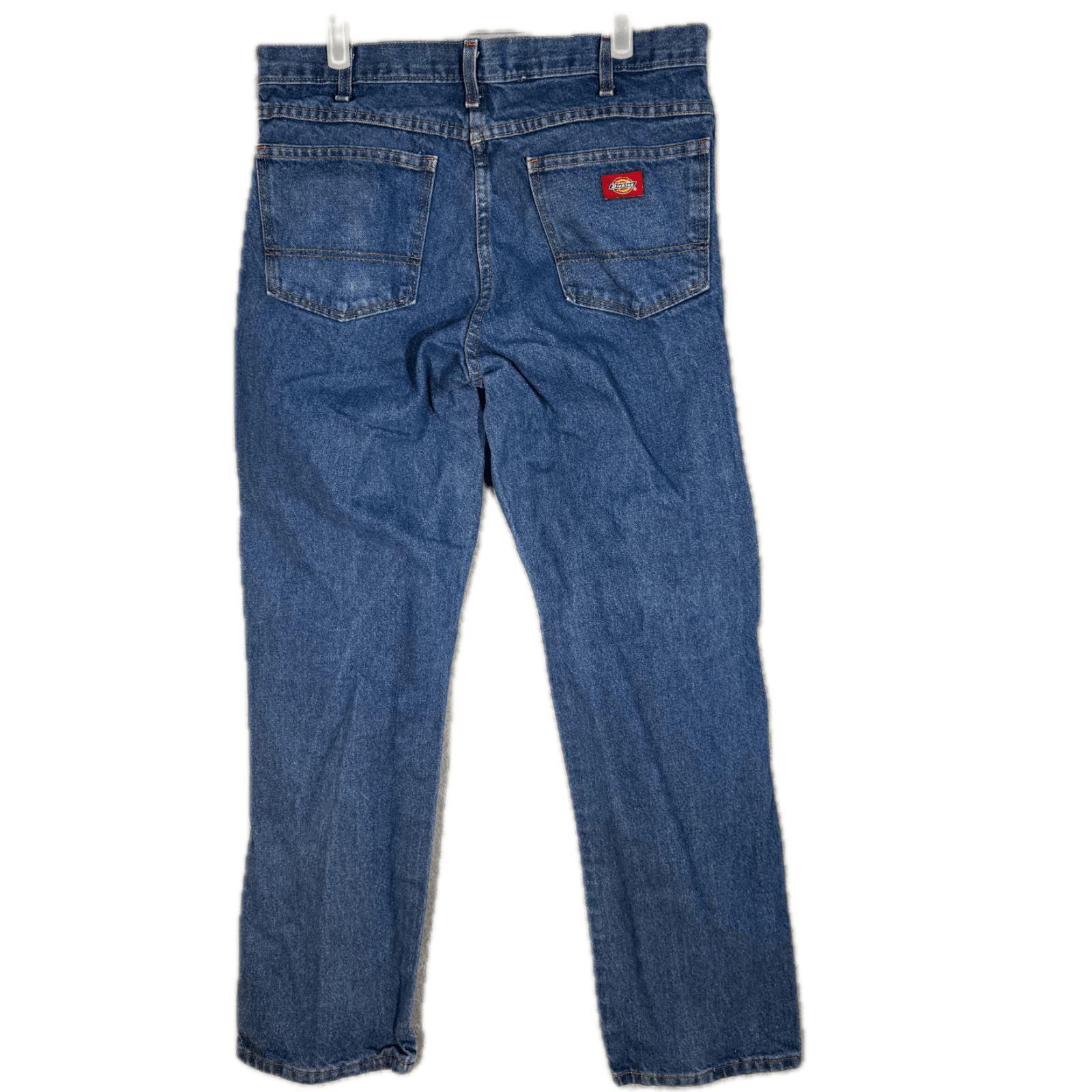 Dickies Jeans Men's 34x32 Blue Denim Regular Fit Straight Leg Work - Thumbnail 2