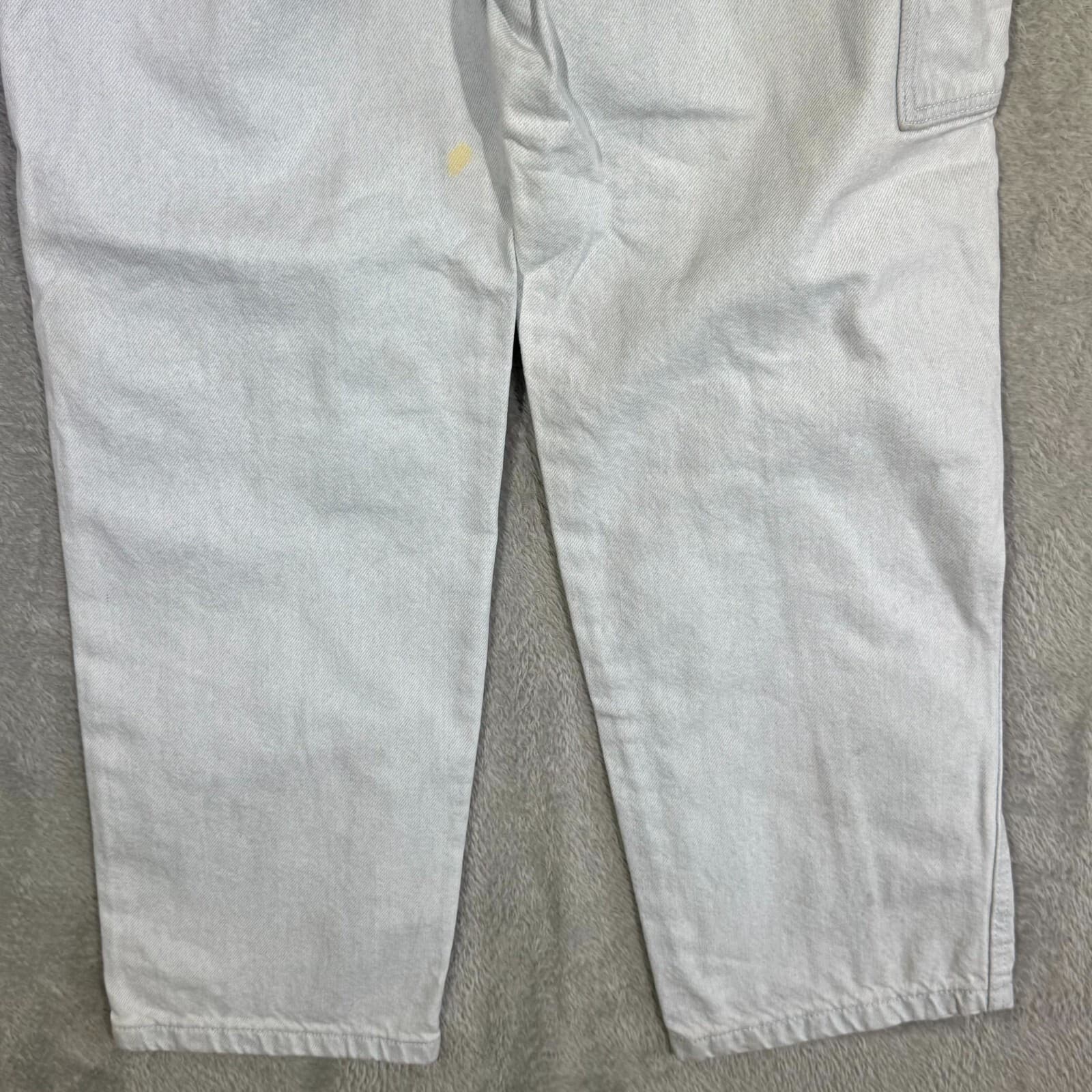 Levis Carpenter Jeans Mens 27x31 Light Blue Denim Workwear Utility Straight Leg - Thumbnail 8