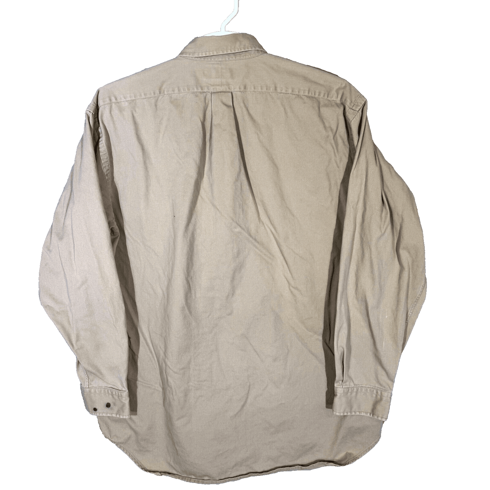 Ralph Lauren Blake Shirt Mens XL Tan Cotton Long Sleeve Button Down - Thumbnail 2