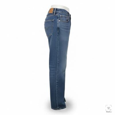 Levis 514 Jeans Mens 32x30 Blue Medium Wash Straight Zip Fly Regular Fit - Thumbnail 3