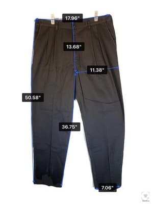 Dickies Pants Mens 36x34 Black Khakis Relaxed Canvas Polyester Blend Zip Fly - Thumbnail 10