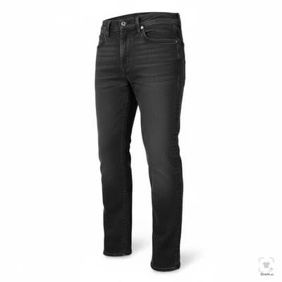 Levis 511 Jeans Mens 29x29 Black Dark Wash Slim Tapered Fit Denim Zip Fly - Thumbnail 2