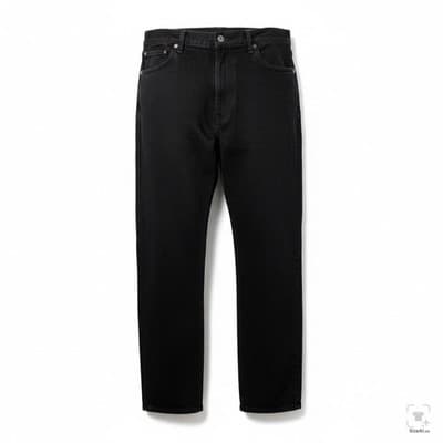 Levis 505 Jeans Mens 42x32 Black Rinse Straight Regular Fit Denim Zip Fly - Image 1