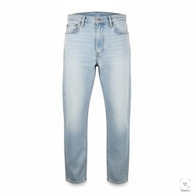 Levis S40154 Jeans Mens 34x34 Blue Light Wash Straight Stretch Denim Zip Fly - Image 1