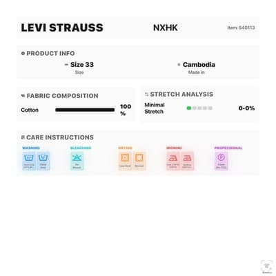 Levis 505 Jeans Mens 33x32 Gray Charcoal Wash Straight Denim Zip Fly Regular Fit - Thumbnail 14