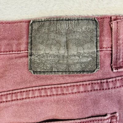 Levis 501 Jeans Mens 36x32 Red Medium Wash Straight Denim Button Fly Classic Fit - Thumbnail 7