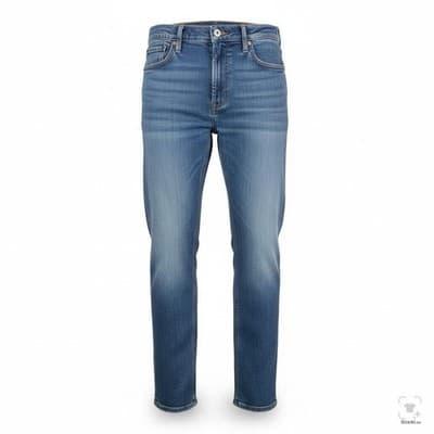 Levis 513 Jeans Mens 32x32 Blue Light Wash Slim Straight Stretch Denim Zip Fly - Image 1