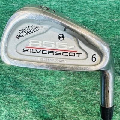 Tommy Armour 855S SilverScot 6 Iron Mens RH Steel Shaft Silver Single Club - Image 1