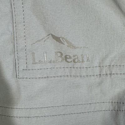 LL Bean Cargo Shorts Mens Large Gray Elastic Sides Lightweight Outdoor Hiking - Thumbnail 5