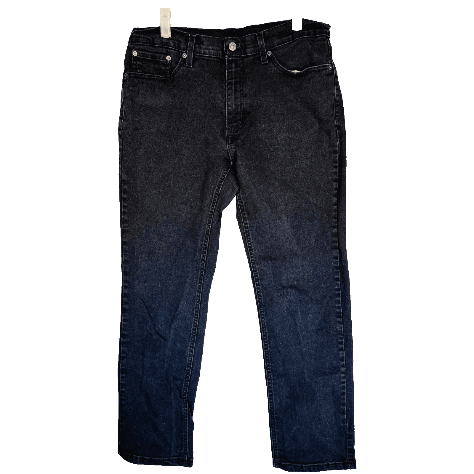 Levis 511 Jeans Mens 32x30 Black Dark Wash Slim Tapered Stretch Denim Zip Fly - Thumbnail 5