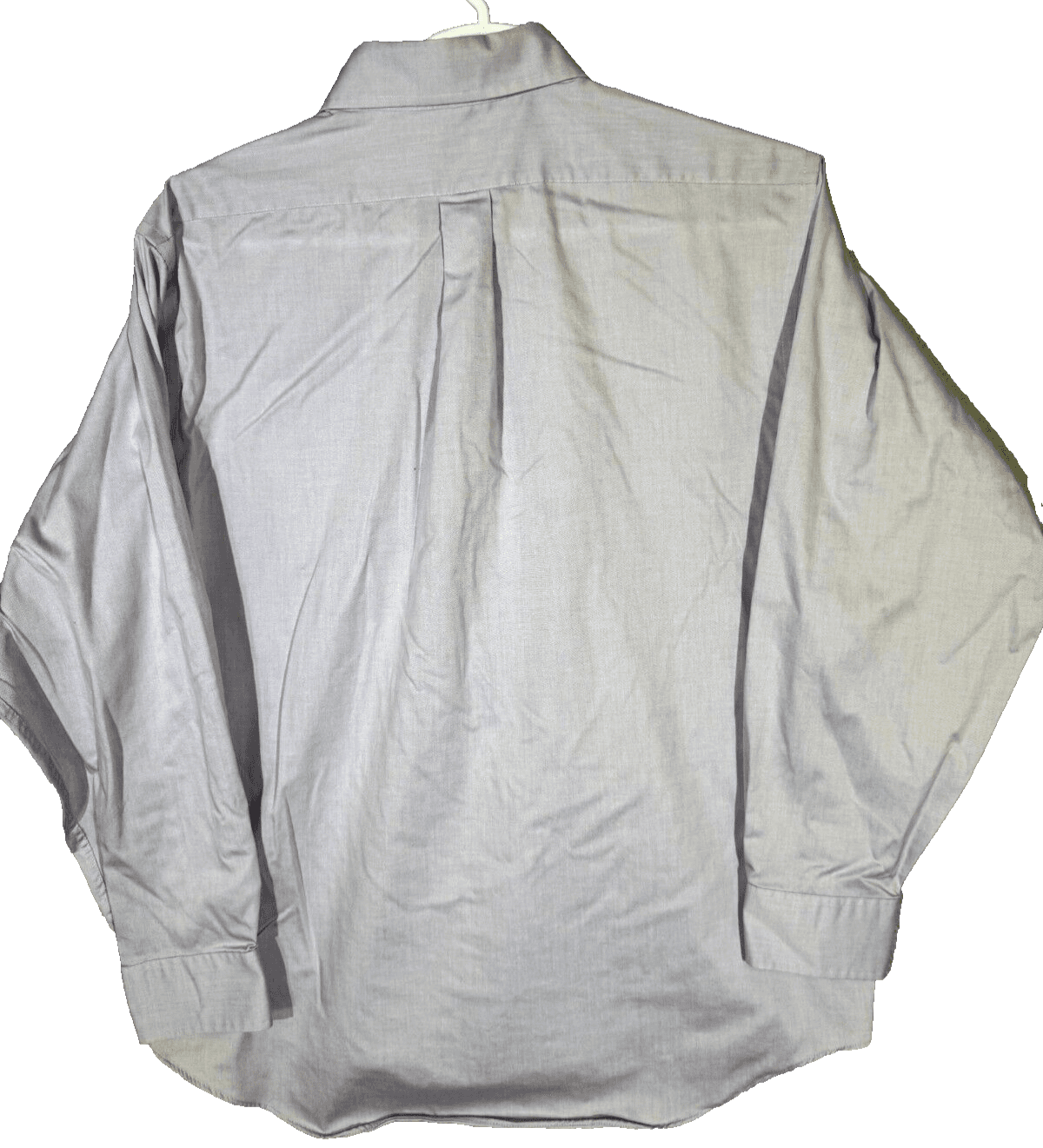 G.H. Bass & Co. Men’s Dress Shirt XL 17-17.5 Purple Wrinkle Free Cotton Long Slv - Thumbnail 2