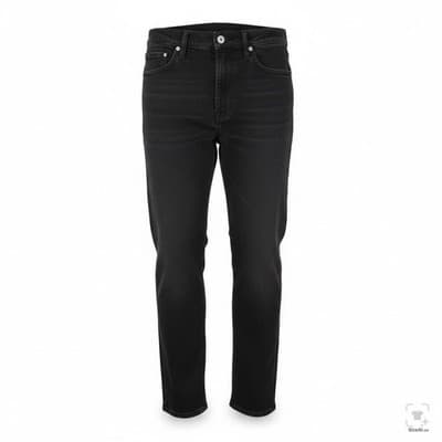 Levis 514 Jeans Mens 36x34 Black Dark Wash Straight Denim Stretch Zip Fly - Image 1