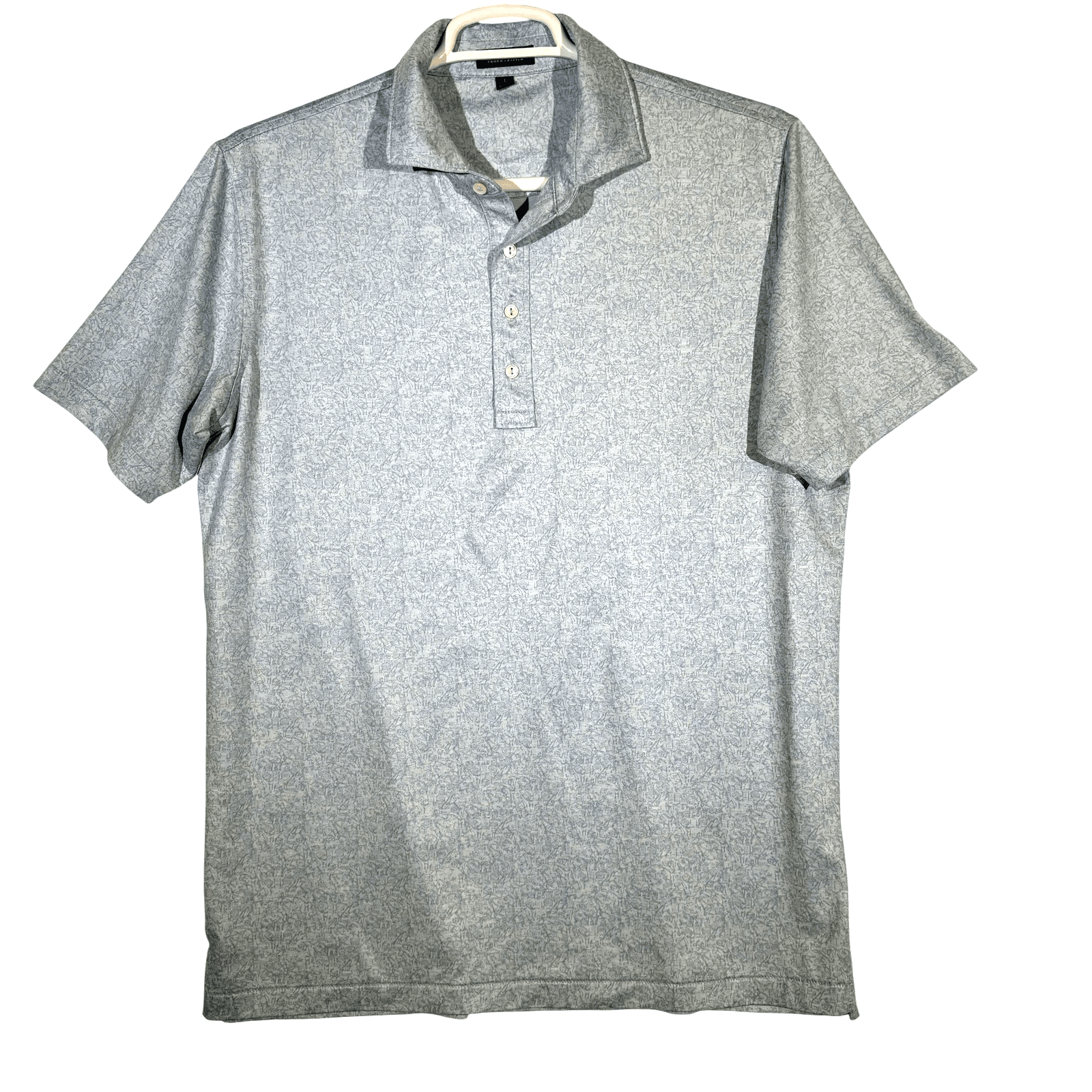 Peter Millar Polo Shirt Mens Large Blue Crown Crafted Golf Performance Stretch - Image 1