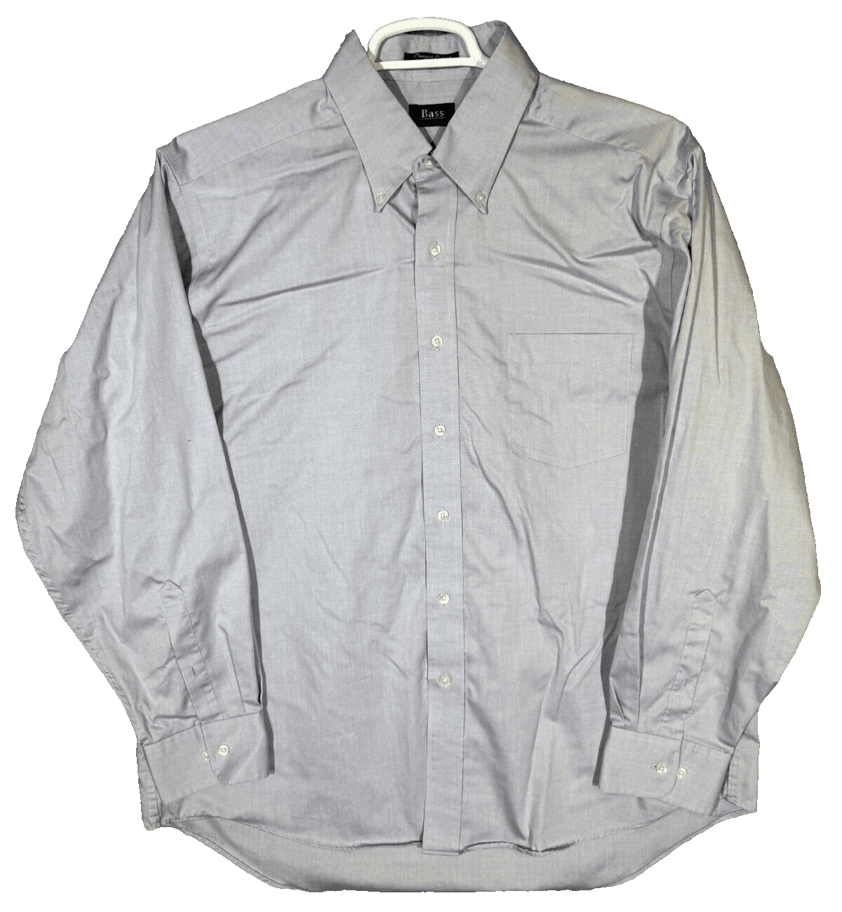 G.H. Bass & Co. Men’s Dress Shirt XL 17-17.5 Purple Wrinkle Free Cotton Long Slv - Image 1