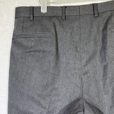 Lauren Ralph Lauren Dress Pants Mens 36x32 Gray Flat Front Straight Leg Work - Thumbnail 6
