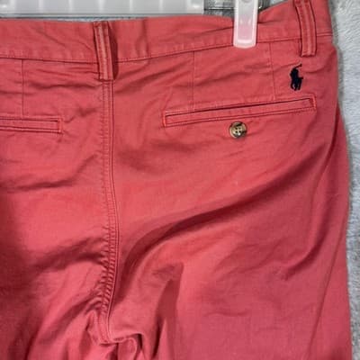 Polo Ralph Lauren Chino Pants Mens 32x29 Pink Stretch Straight Fit Twill Casual - Thumbnail 7