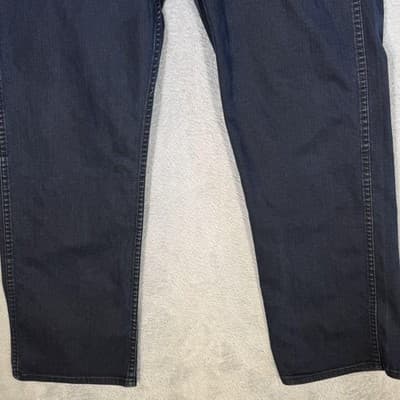 Levis 569 Jeans Mens 36x29 (34x32) Blue Dark Wash Relaxed Straight Stretch Denim - Thumbnail 5