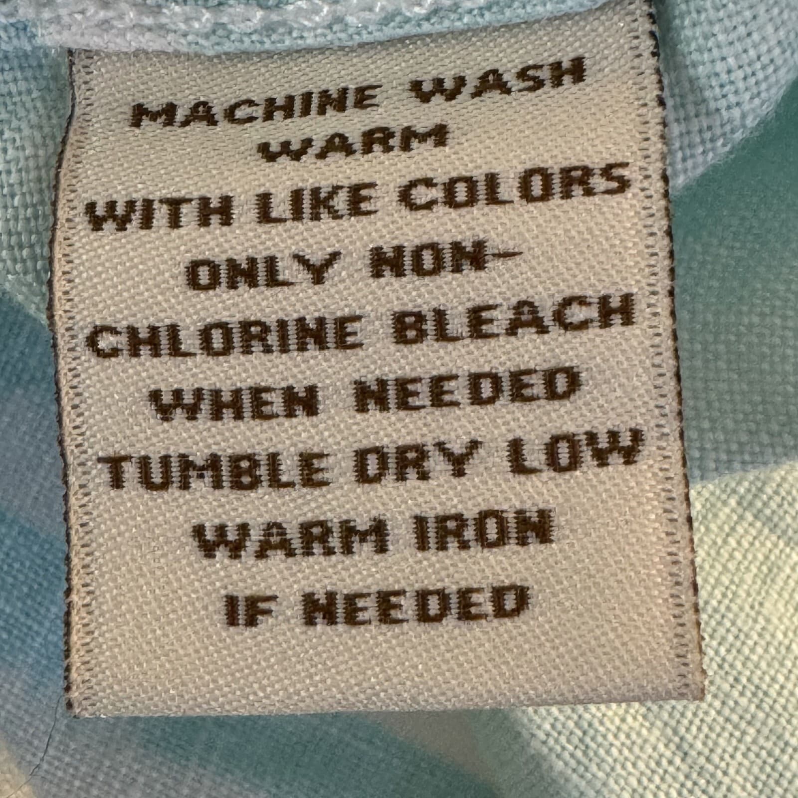 Caribbean Men’s XL Light Blue Striped Linen Hawaiian Shirt – 100% Linen, M559 - Thumbnail 9