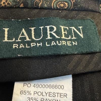 Lauren Ralph Lauren Dress Pants Mens 36x32 Gray Flat Front Straight Leg Work - Thumbnail 9