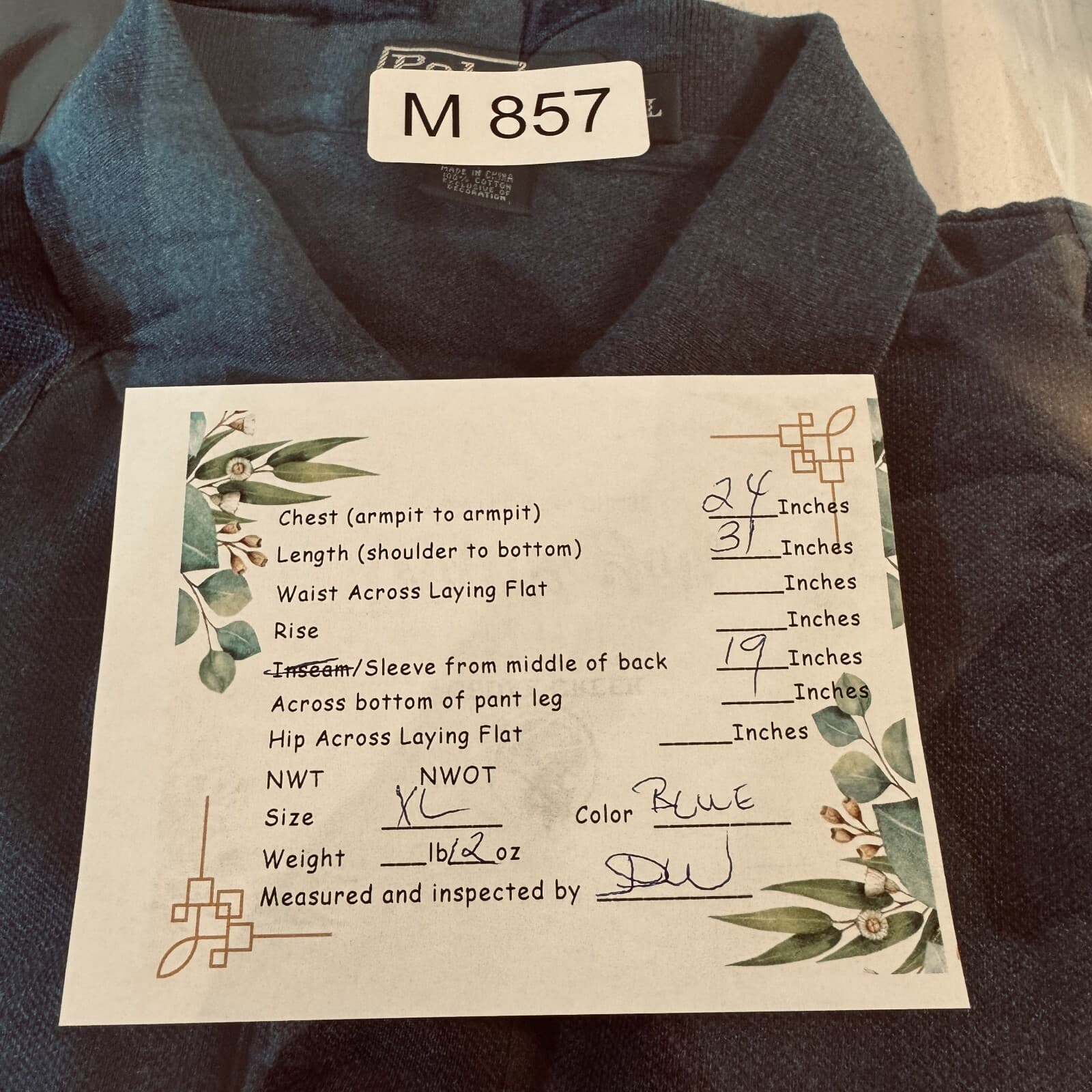 Polo Ralph Lauren Polo Shirt Mens XL Blue 100% Cotton Short Sleeve Classic Fit - Thumbnail 9