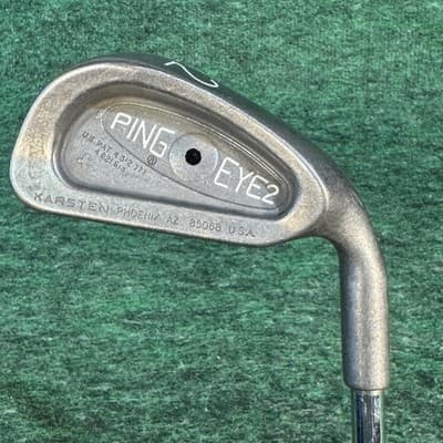 Vintage Ping Eye 2 2 Iron Mens RH Steel Shaft USA Stainless Silver Golf Club - Image 1