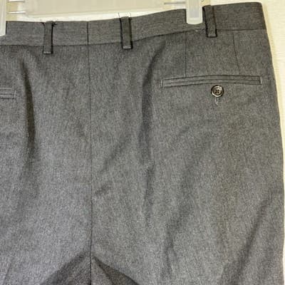 Lauren Ralph Lauren Dress Pants Mens 36x32 Gray Flat Front Straight Leg Work - Thumbnail 7