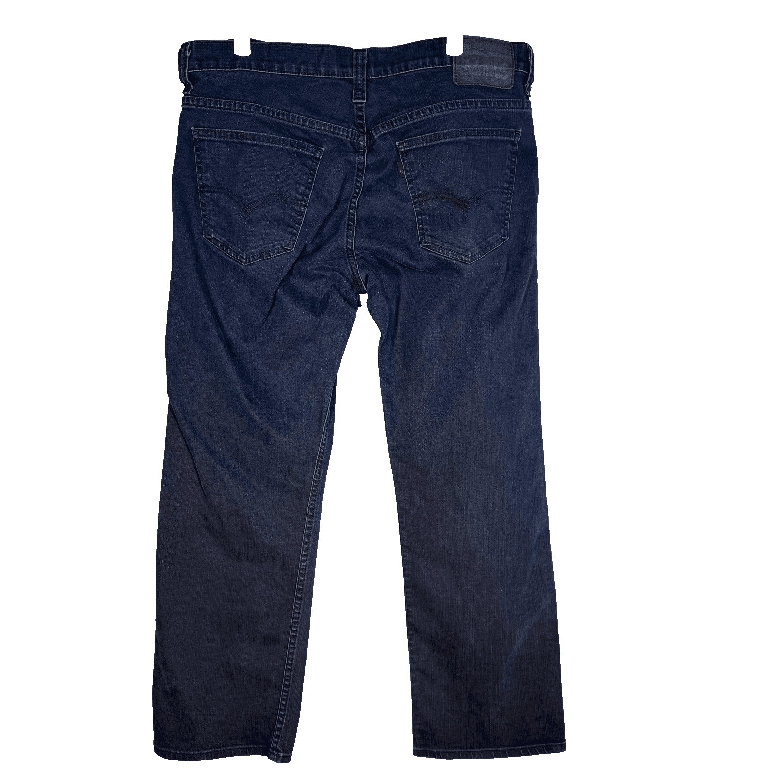 Levis 569 Jeans Mens 36x29 (34x32) Blue Dark Wash Relaxed Straight Stretch Denim - Thumbnail 2