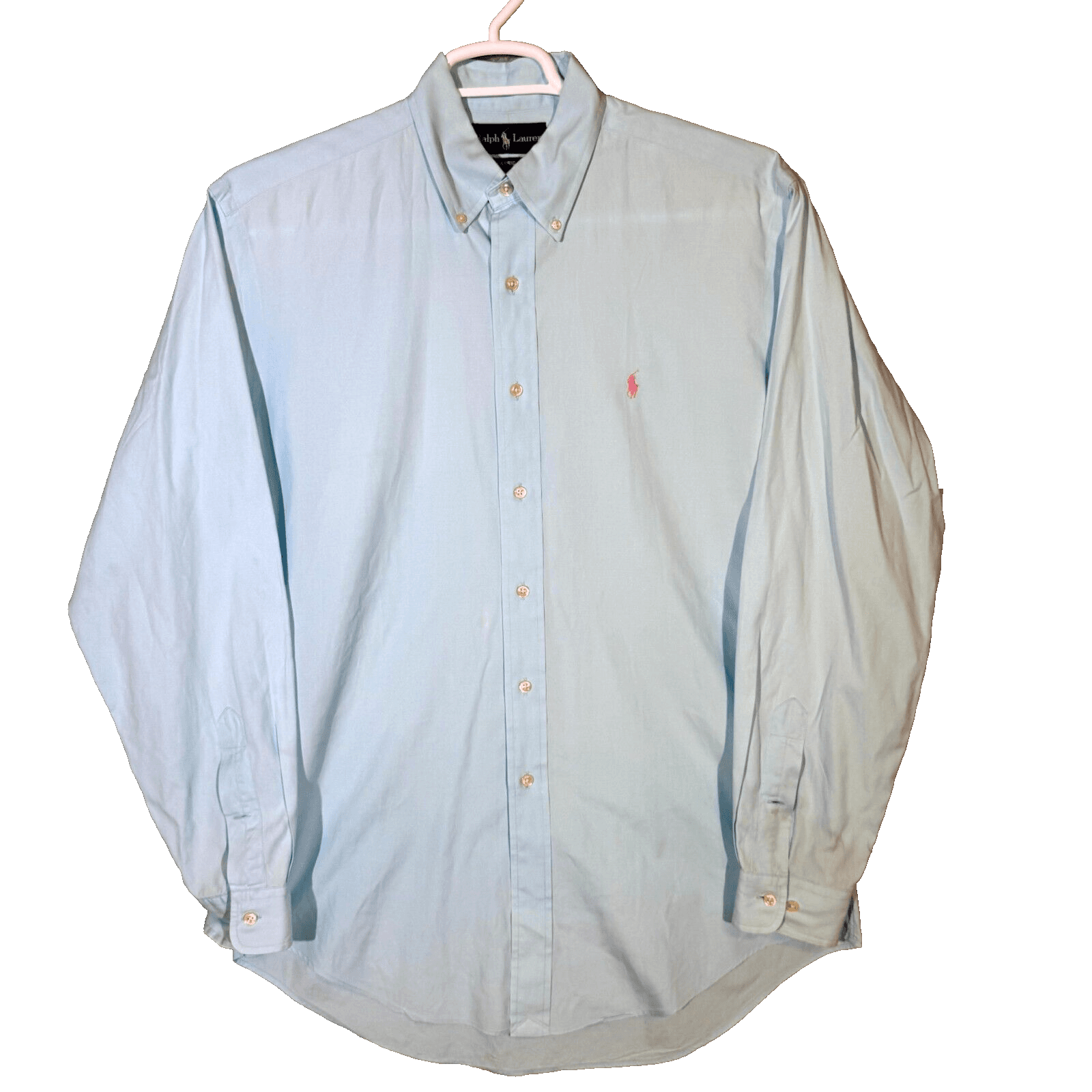 Ralph Lauren Dress Shirt Mens 15 34/35 Classic Fit Cotton Blue Button Down - Image 1