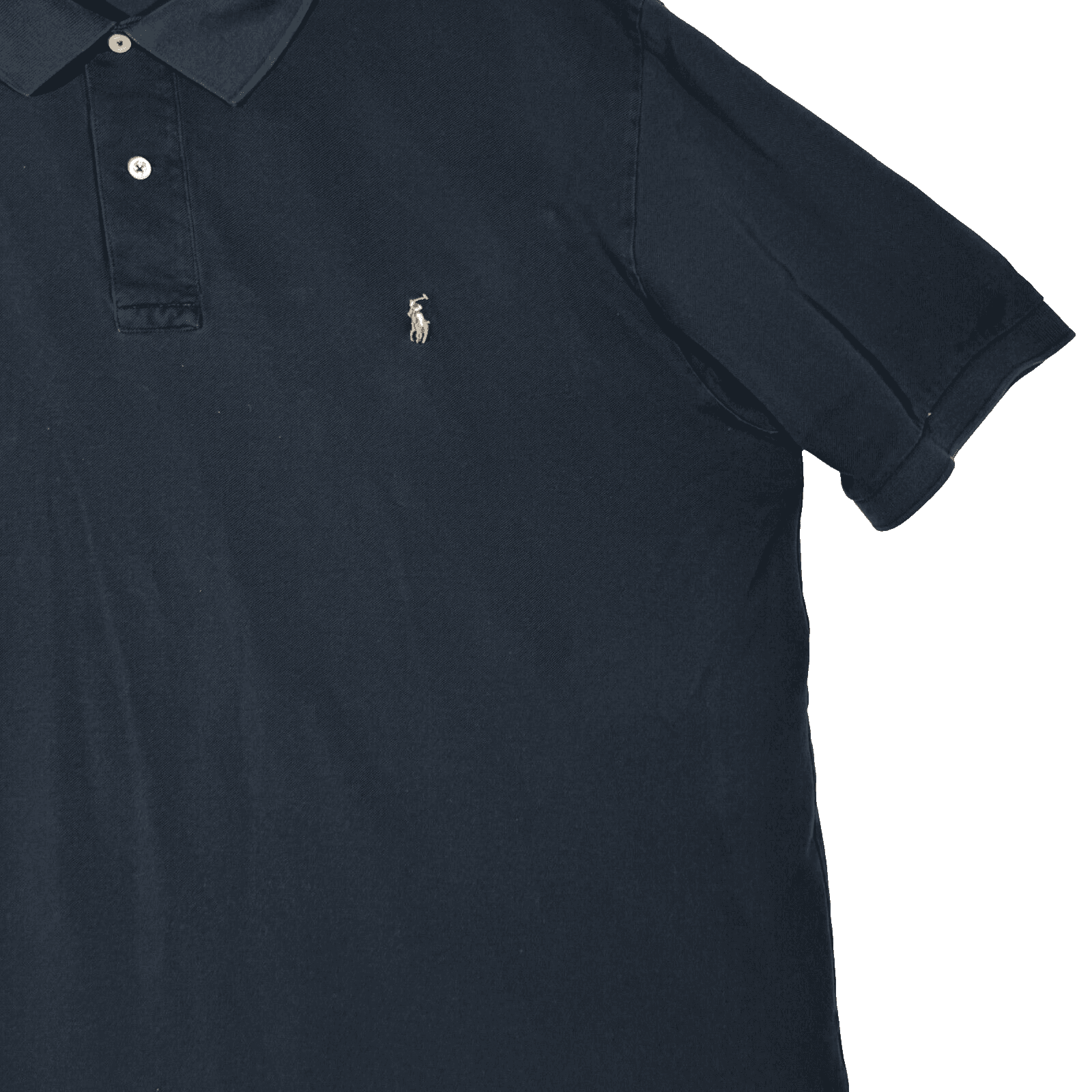 Polo Ralph Lauren Polo Shirt Mens 2XLT Black 100% Cotton Short Sleeve Classic - Thumbnail 5