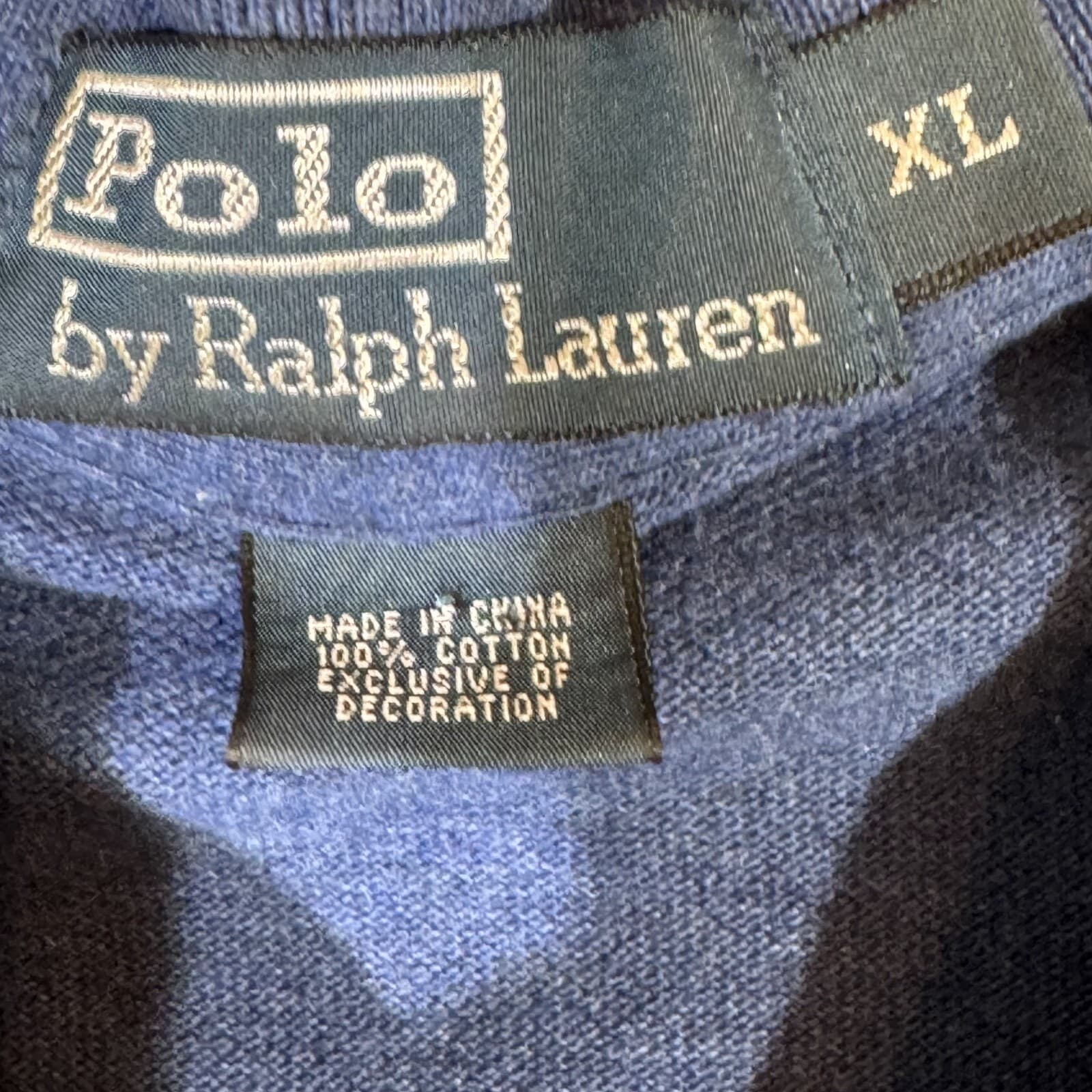 Polo Ralph Lauren Polo Shirt Mens XL Blue 100% Cotton Short Sleeve Classic Fit - Thumbnail 8