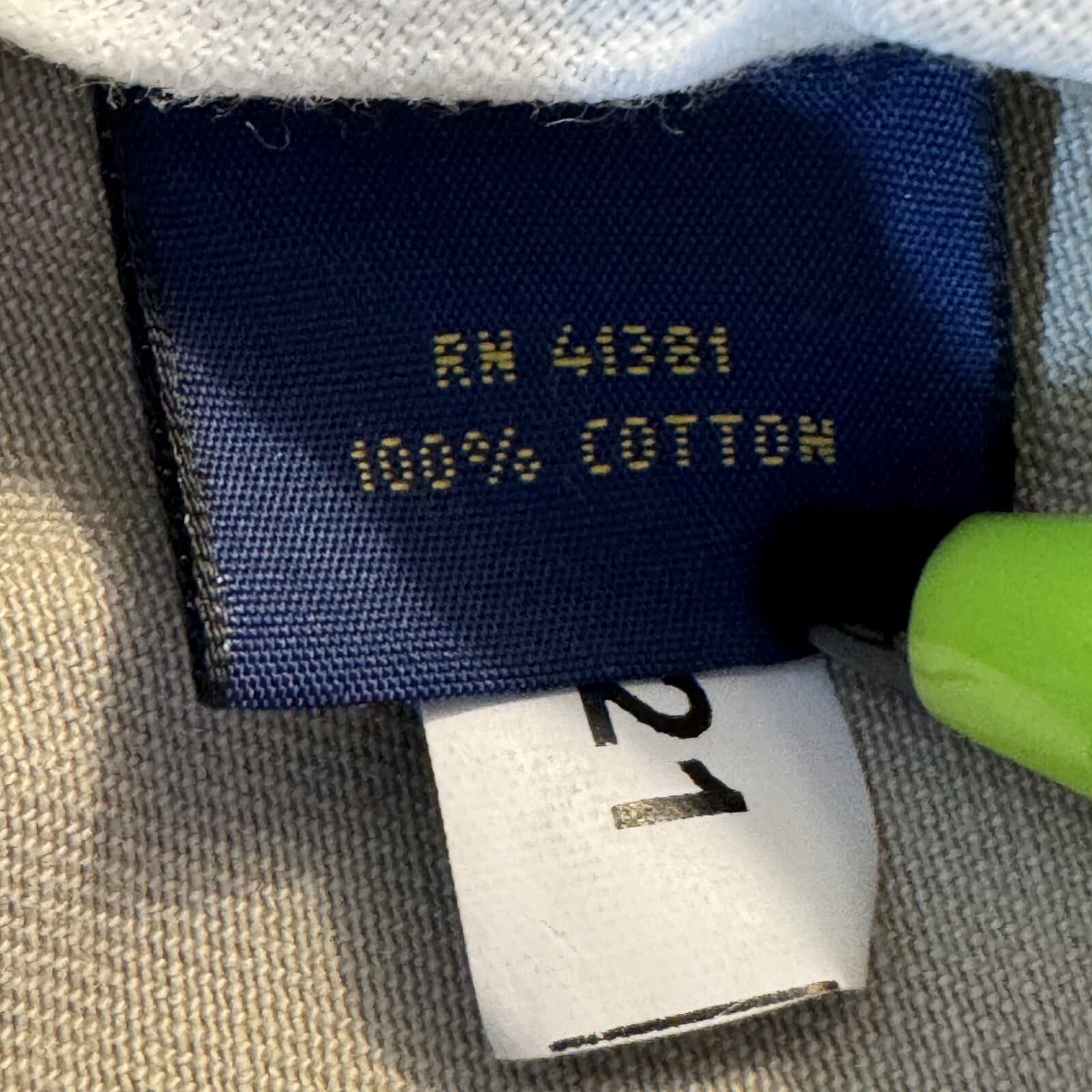 Polo Ralph Lauren Pants Mens 36x30 Beige 100% Cotton Classic Fit Straight Leg - Thumbnail 14