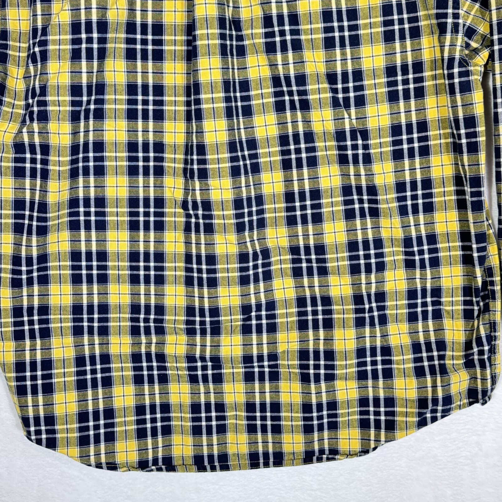 Eddie Bauer Men’s Black & Yellow Plaid Cotton Button-Down Shirt L – Sportsman - Thumbnail 9