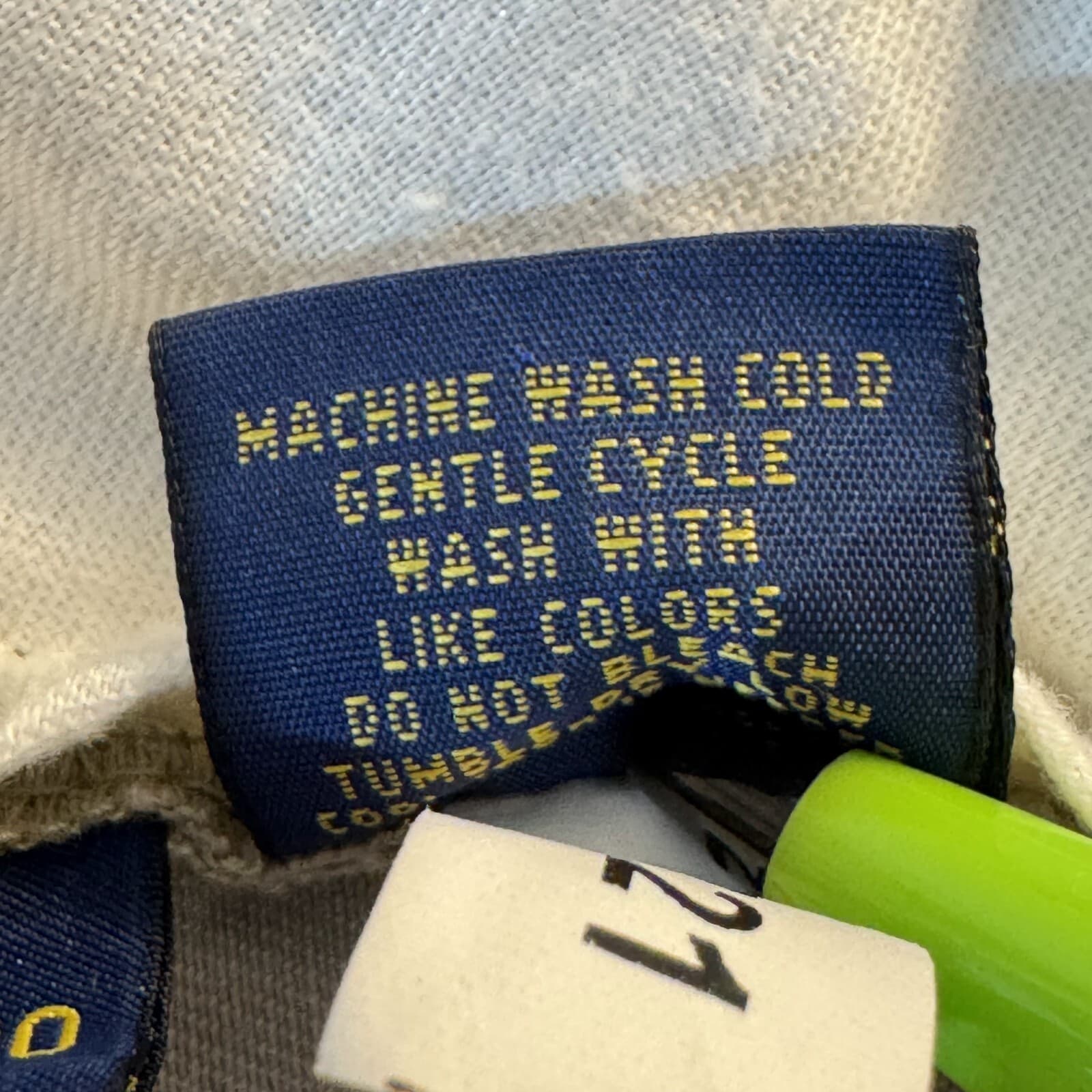 Polo Ralph Lauren Pants Mens 36x30 Beige 100% Cotton Classic Fit Straight Leg - Thumbnail 15