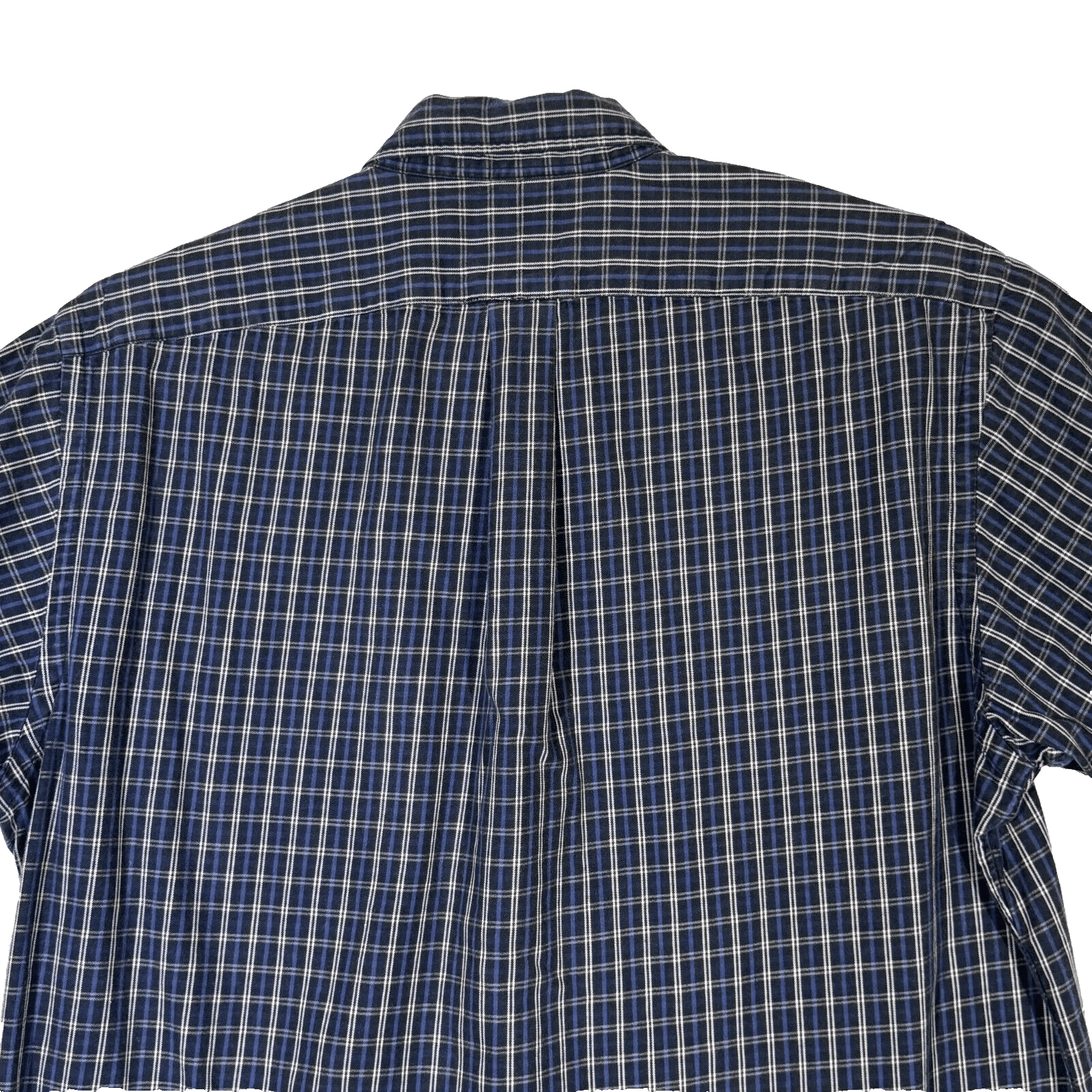 Ralph Lauren Jeans Co Shirt Mens Large Blue Plaid 100% Cotton Button Down - Thumbnail 12