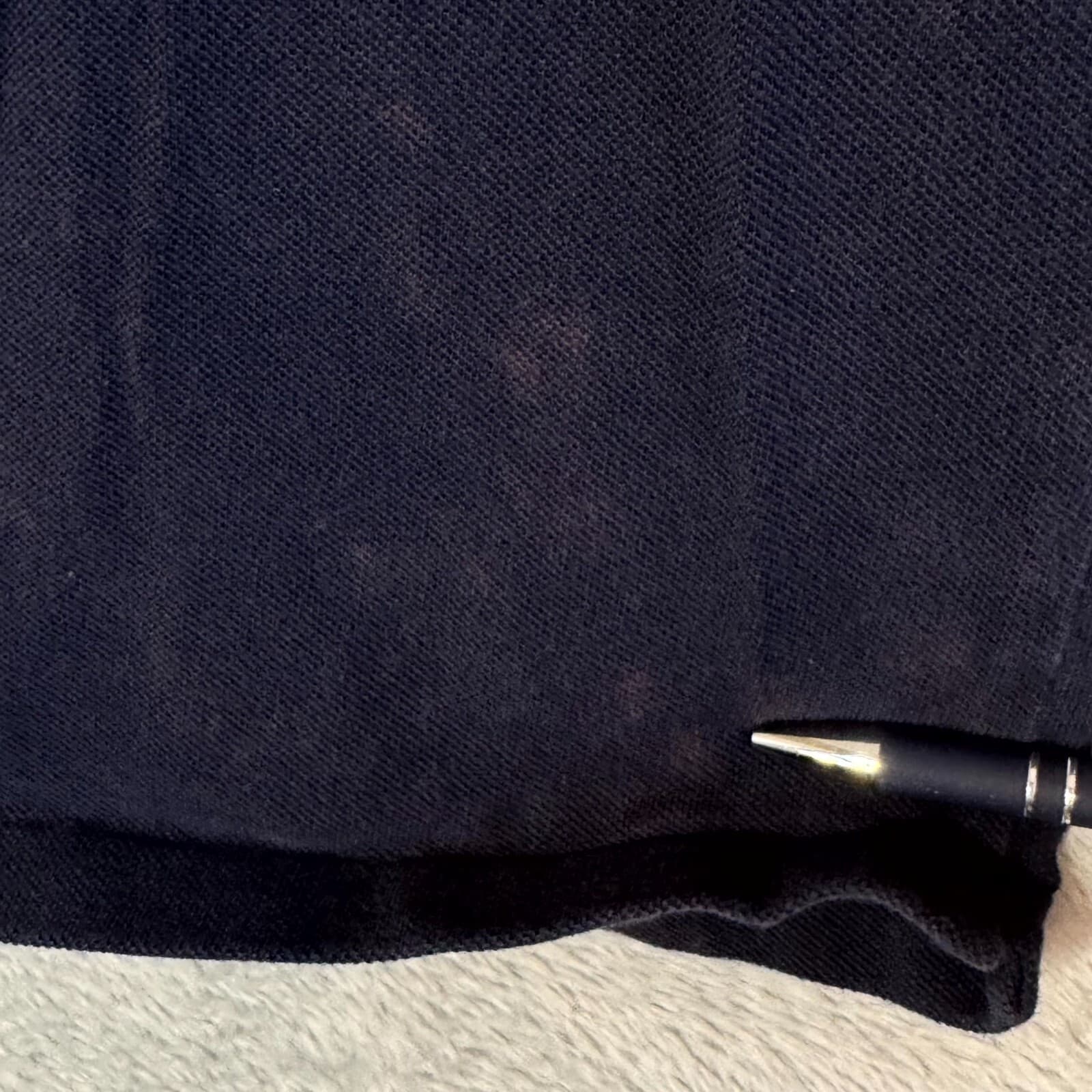 Lacoste Men's Polo Shirt 5 Navy 100% Cotton Croc Short Sleeve Collared M1178 - Thumbnail 4