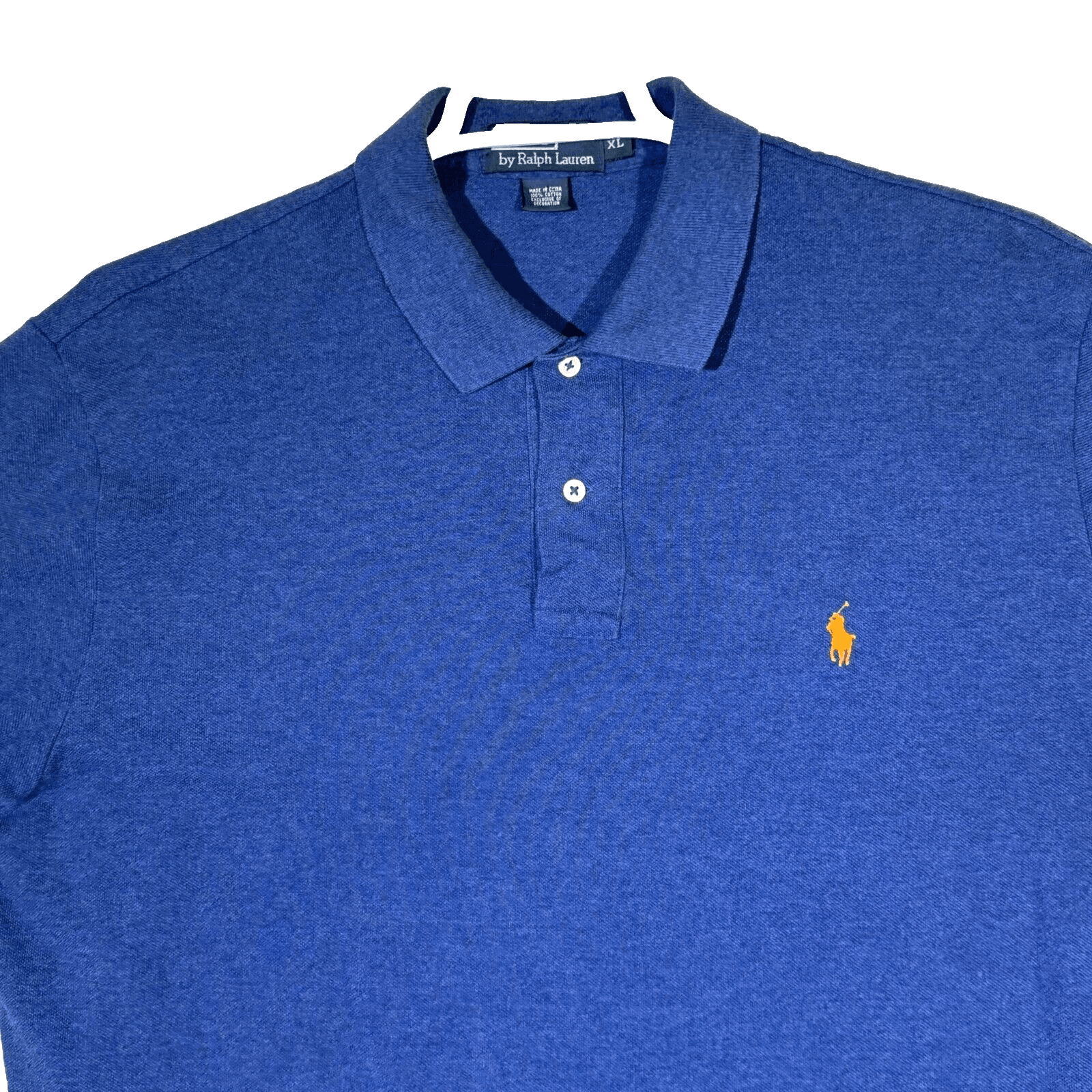 Polo Ralph Lauren Polo Shirt Mens XL Blue 100% Cotton Short Sleeve Classic Fit - Thumbnail 4
