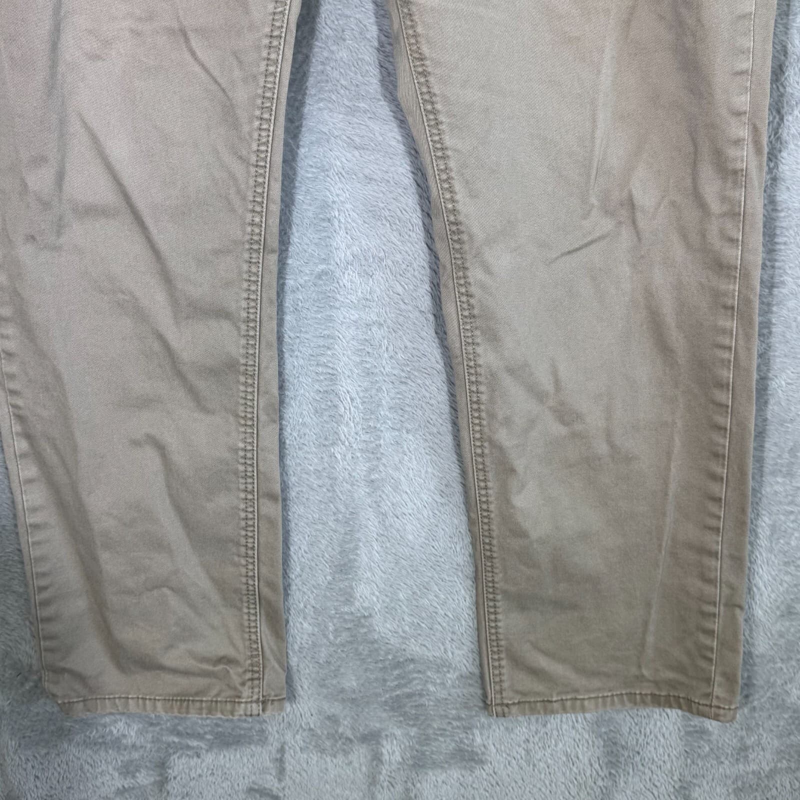 Levi’s 541 Jeans Men 35x32 Athletic Fit Stretch Beige Straight Leg - Thumbnail 5