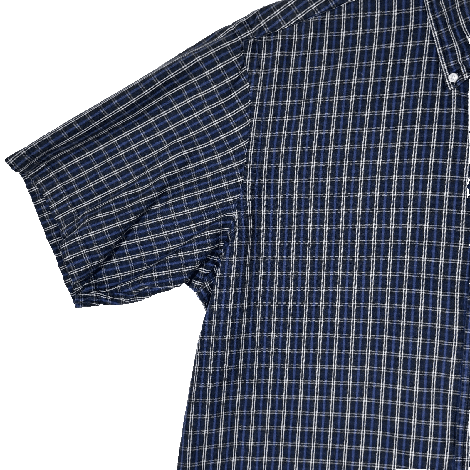 Ralph Lauren Jeans Co Shirt Mens Large Blue Plaid 100% Cotton Button Down - Thumbnail 3